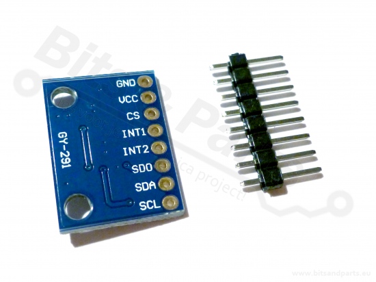Accelerometer/versnellingsmeter 3-voudig digitaal - ADXL345 (GY-291)
